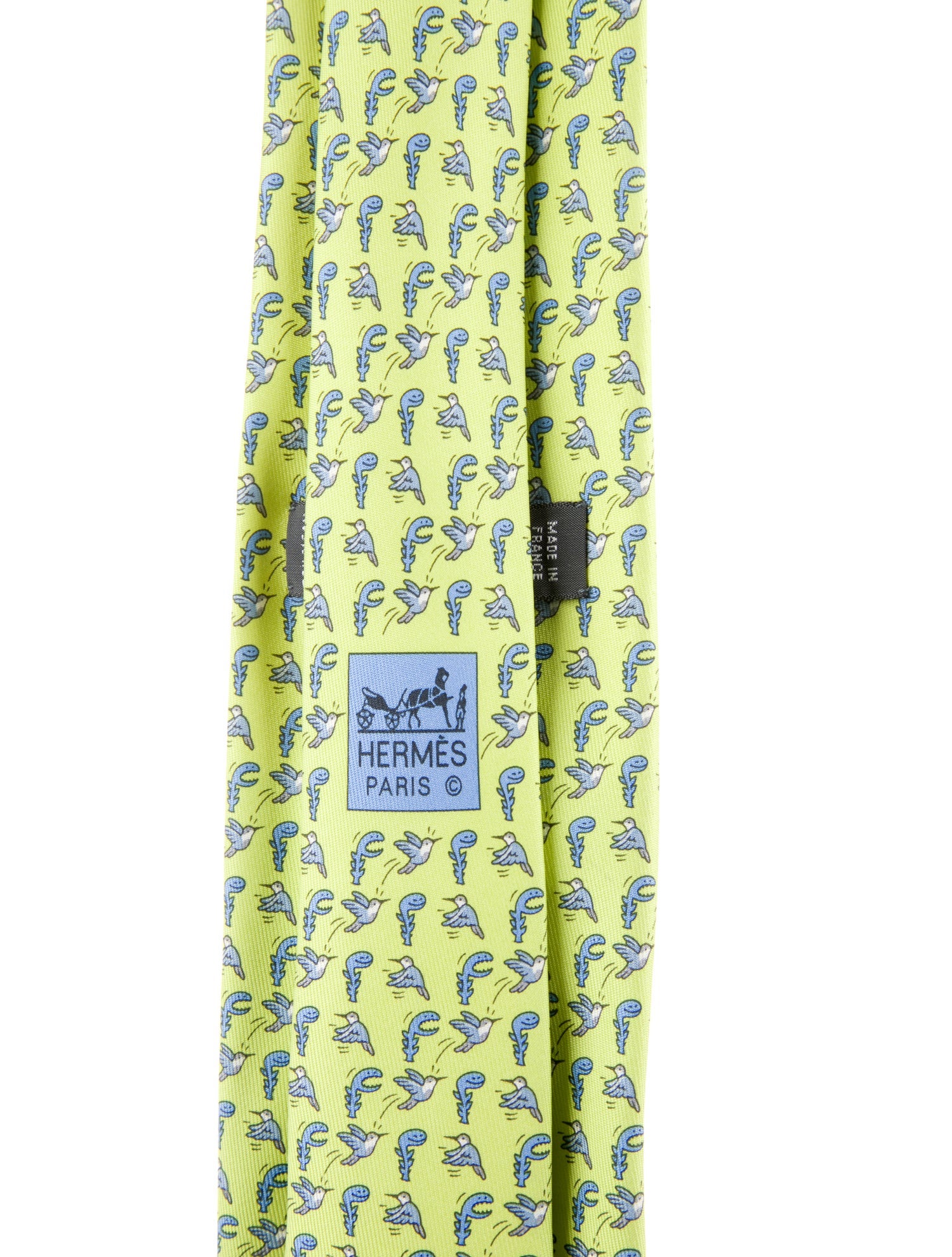 Hermès Silk Printed Tie