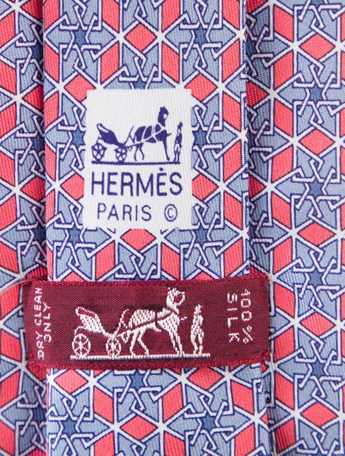 Hermès Snowflake Patterned Tie