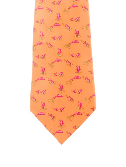 Hermès Silk Printed Tie