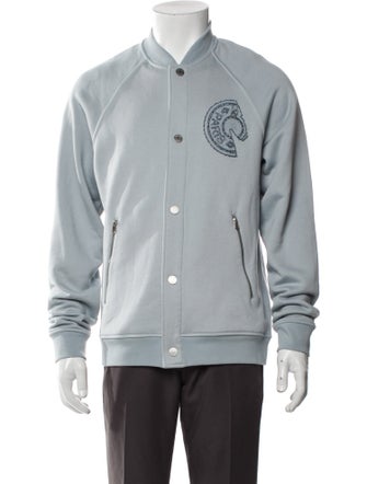 Hermès Sellier Logo Graphic Print Bomber Jacket