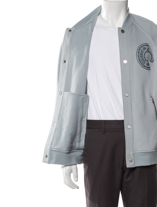 Hermès Sellier Logo Graphic Print Bomber Jacket