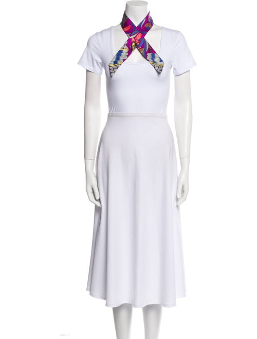 Hermès Tree of Song Silk Twilly Scarf