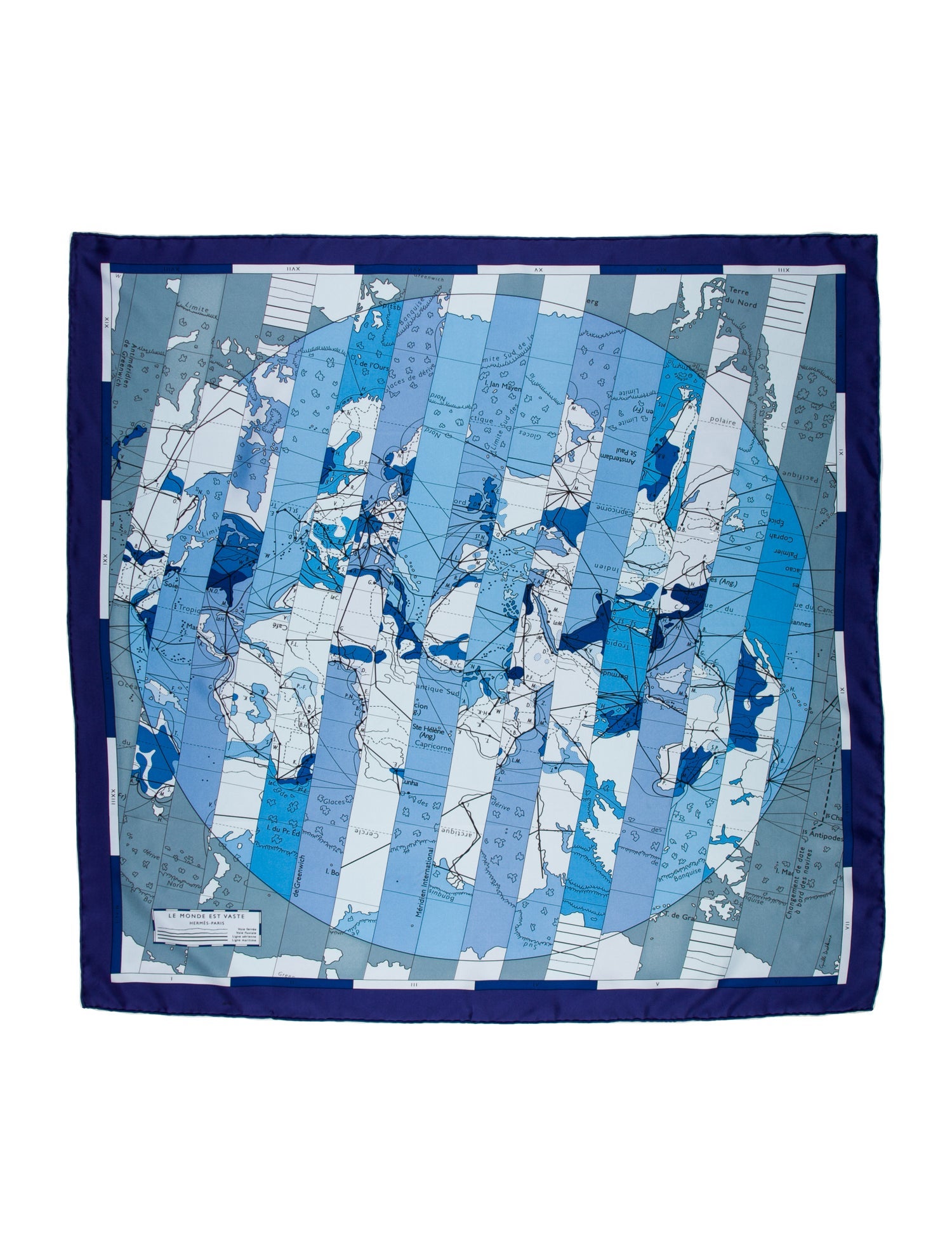 Hermès Le Monde Est Vaste Silk Scarf