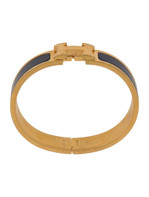 Hermès Enamel Clic H Bangle Bracelet
