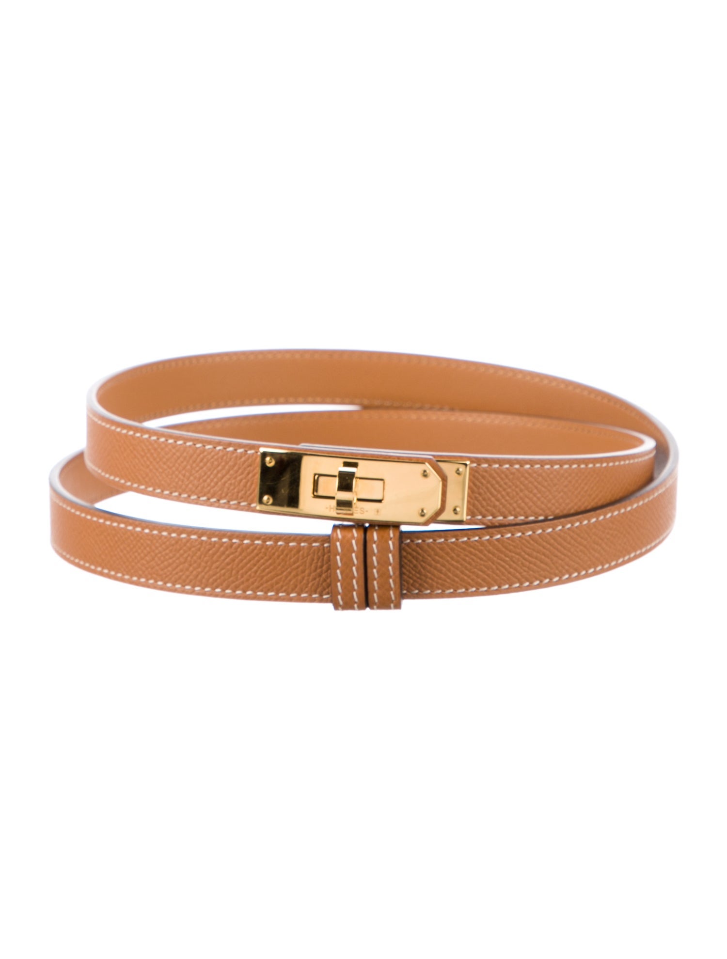 Hermès 24 mm Epsom Leather Kelly Belt
