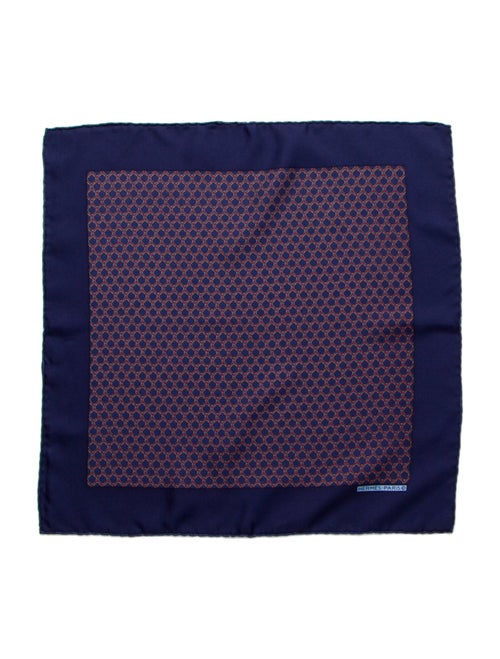 Hermès Printed Silk Pocket Square