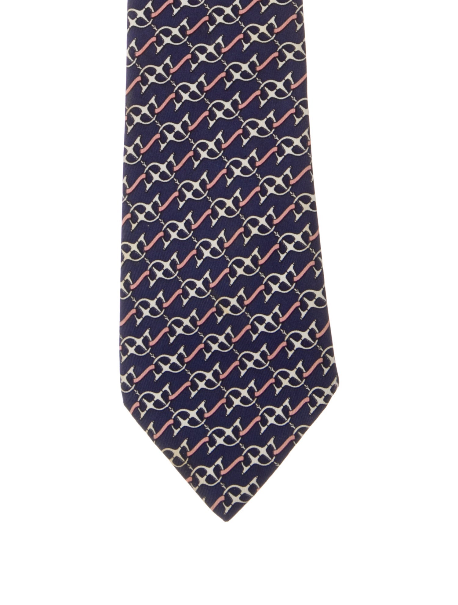 Hermès Patterned Silk Tie