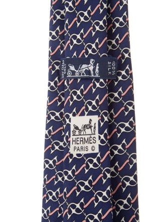 Hermès Patterned Silk Tie