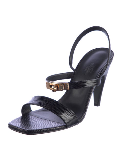 Hermès Glamour 95 H Logo Slingback Sandals