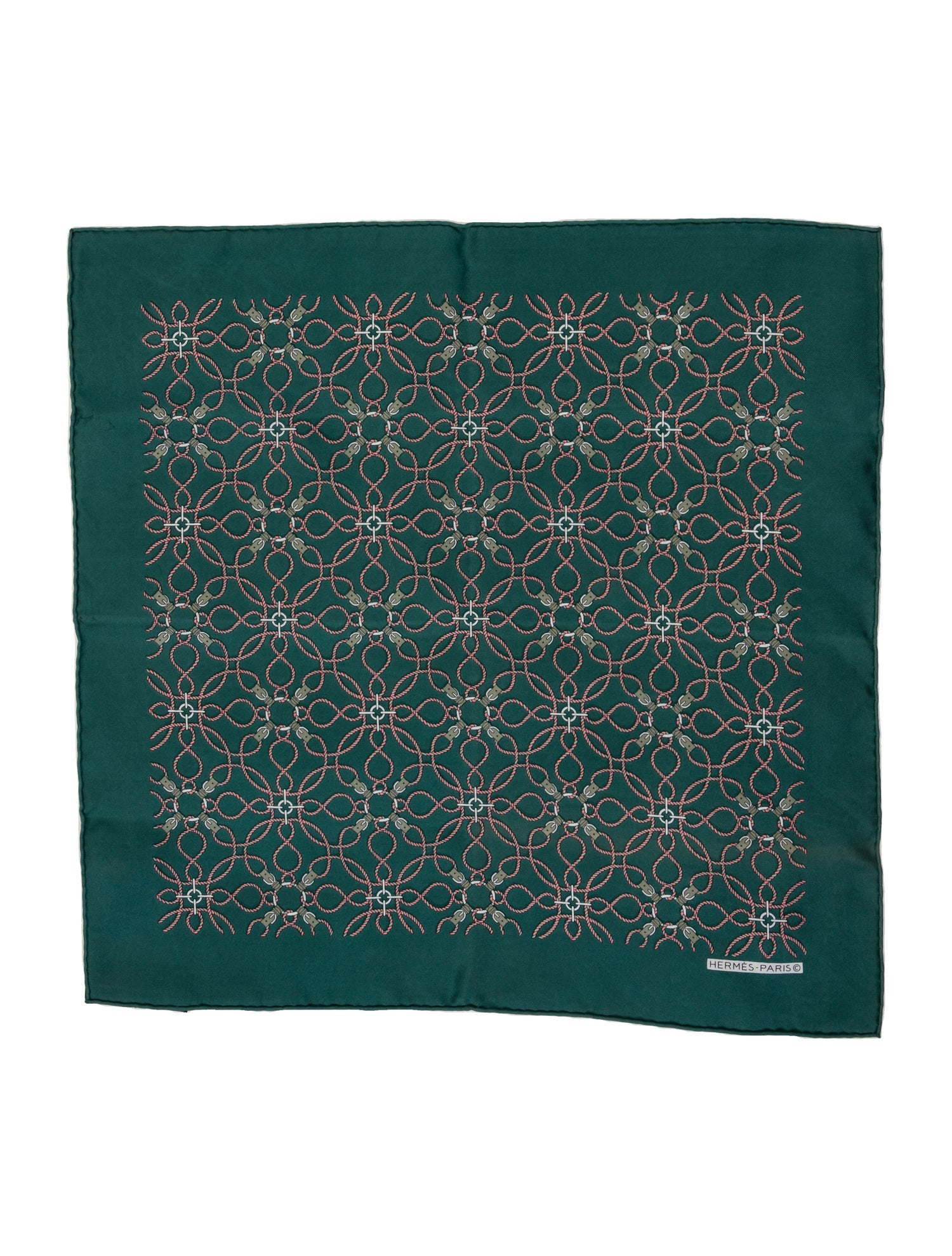 Hermès Silk Patterned Pocket Square