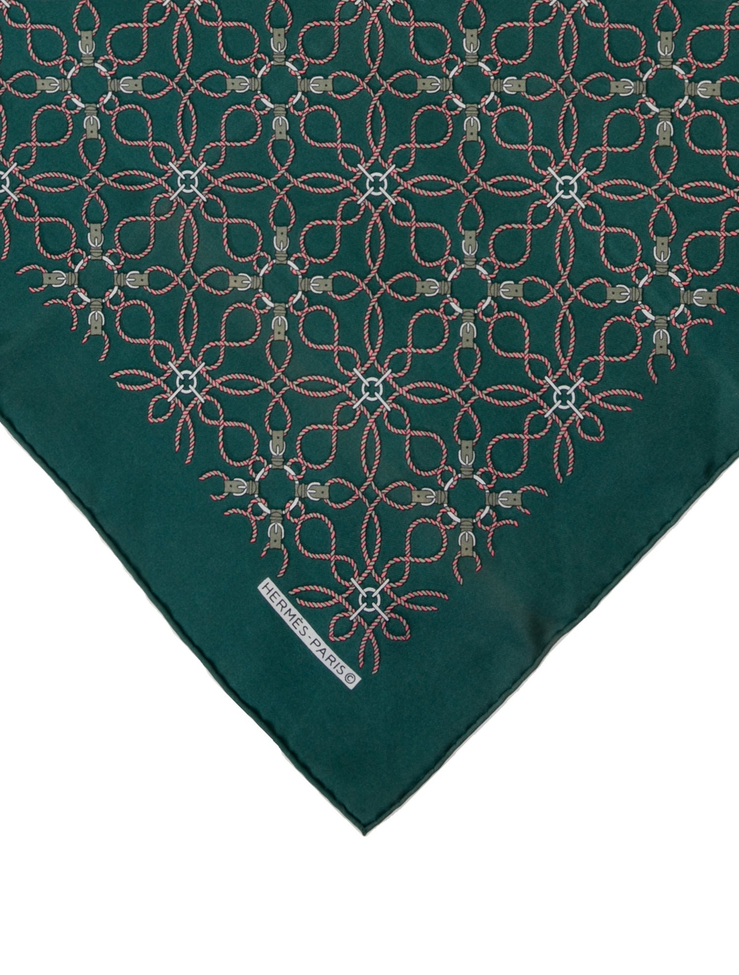 Hermès Silk Patterned Pocket Square