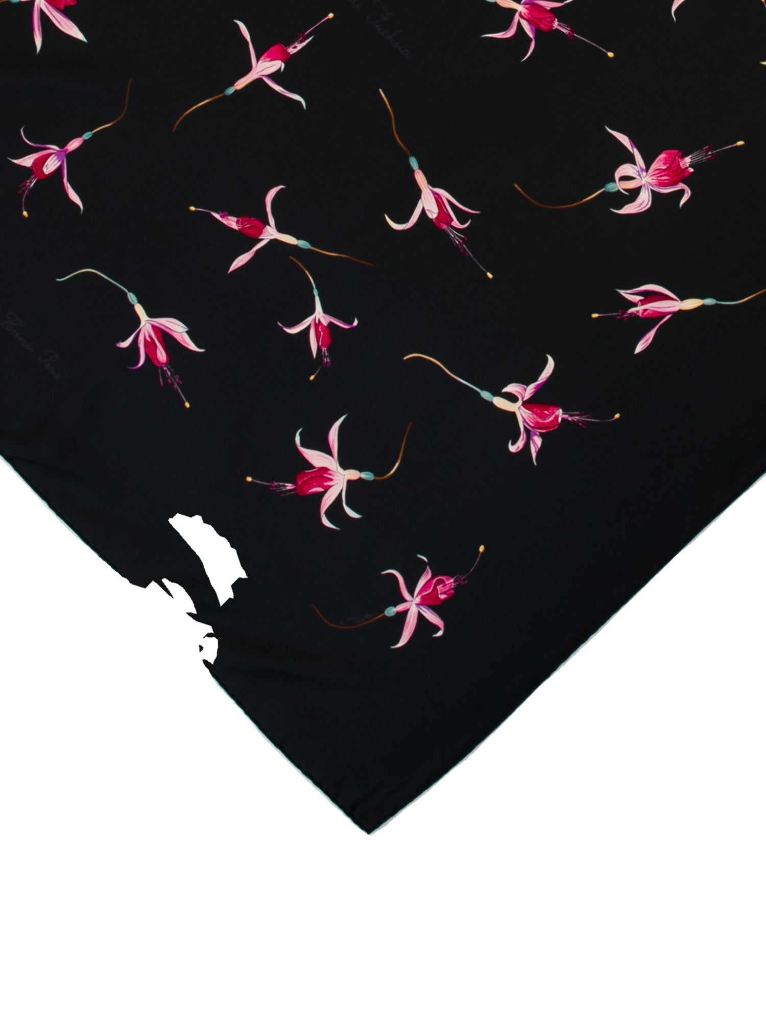 Hermès Fleurs de Fuchsia Silk Scarf