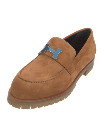 Hermès Faubourg H Logo Loafers