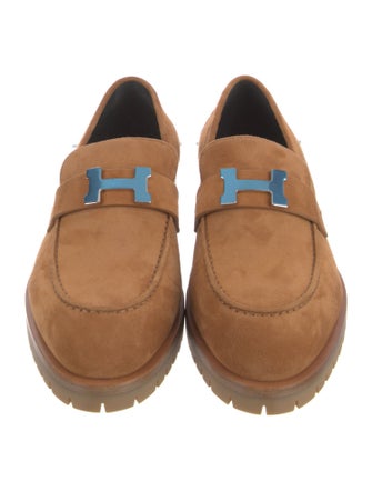 Hermès Faubourg H Logo Loafers