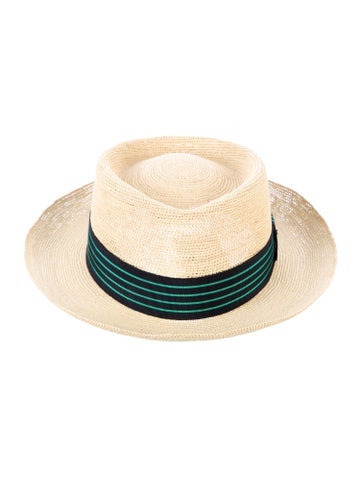 Hermès Hats Straw Fedora Hat