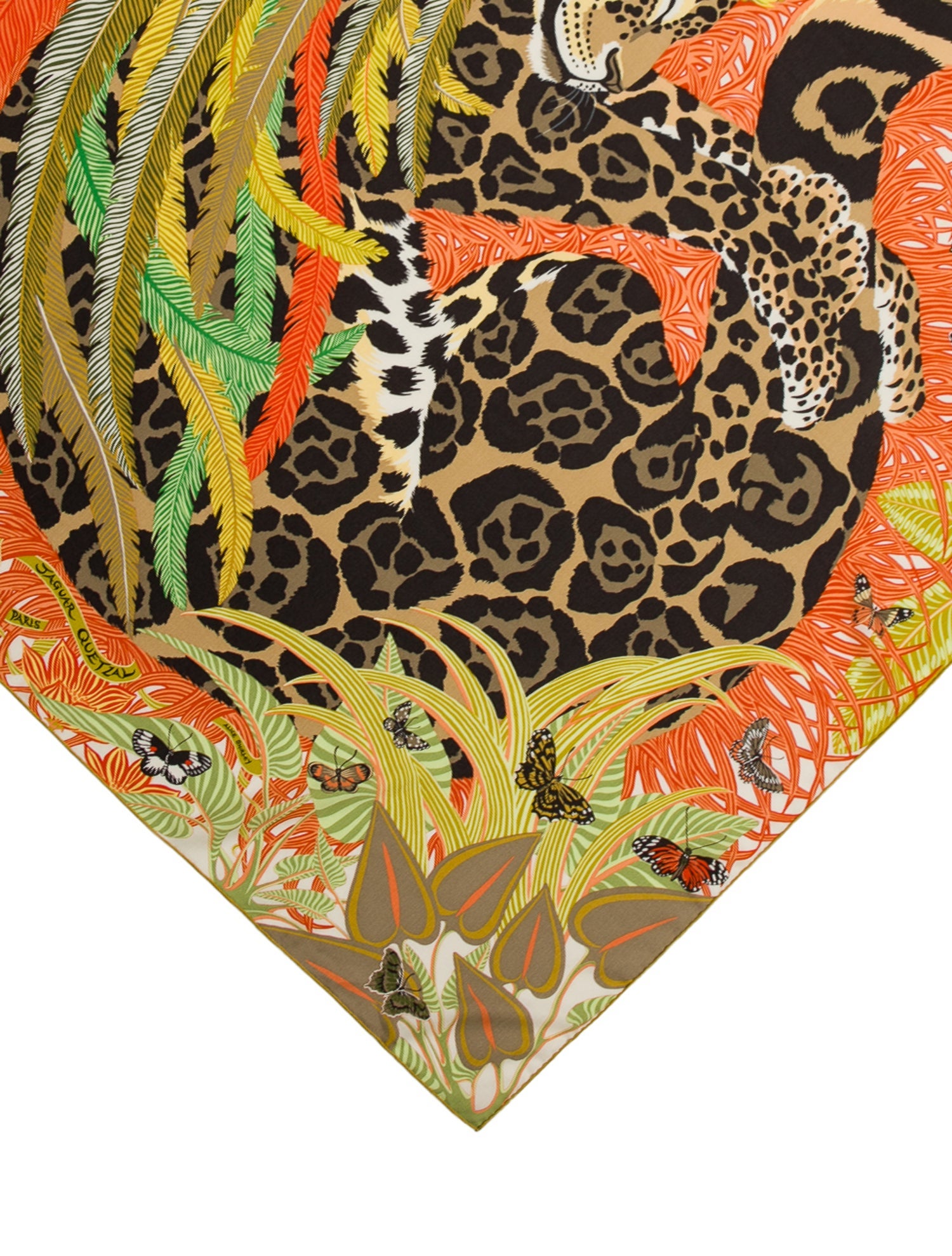 Hermès Jaguar Quetzal Cashmere Shawl