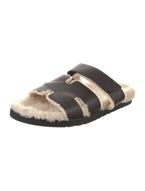 Hermès Chypre Leather Slides