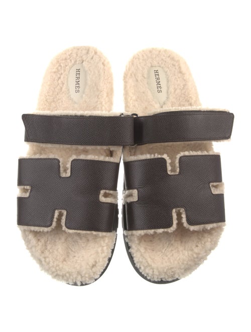 Hermès Chypre Leather Slides