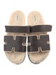 Hermès Chypre Leather Slides