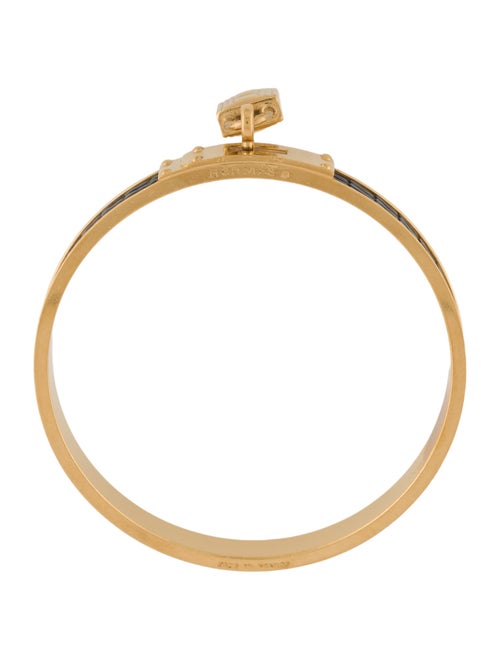 Hermès Lizard Kelly Lock Cadena Charm Bracelet