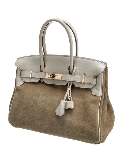 Hermès Doblis Grizzly & Evergrain Birkin 30