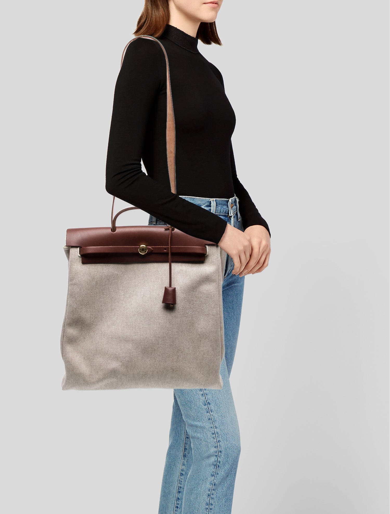 Hermès Toile & Vache Hunter Herbag 39