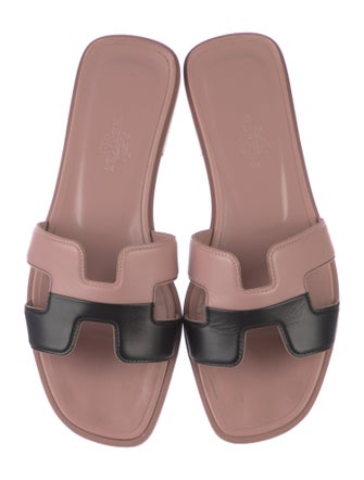 Hermès Oran Leather Slides