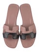 Hermès Oran Leather Slides