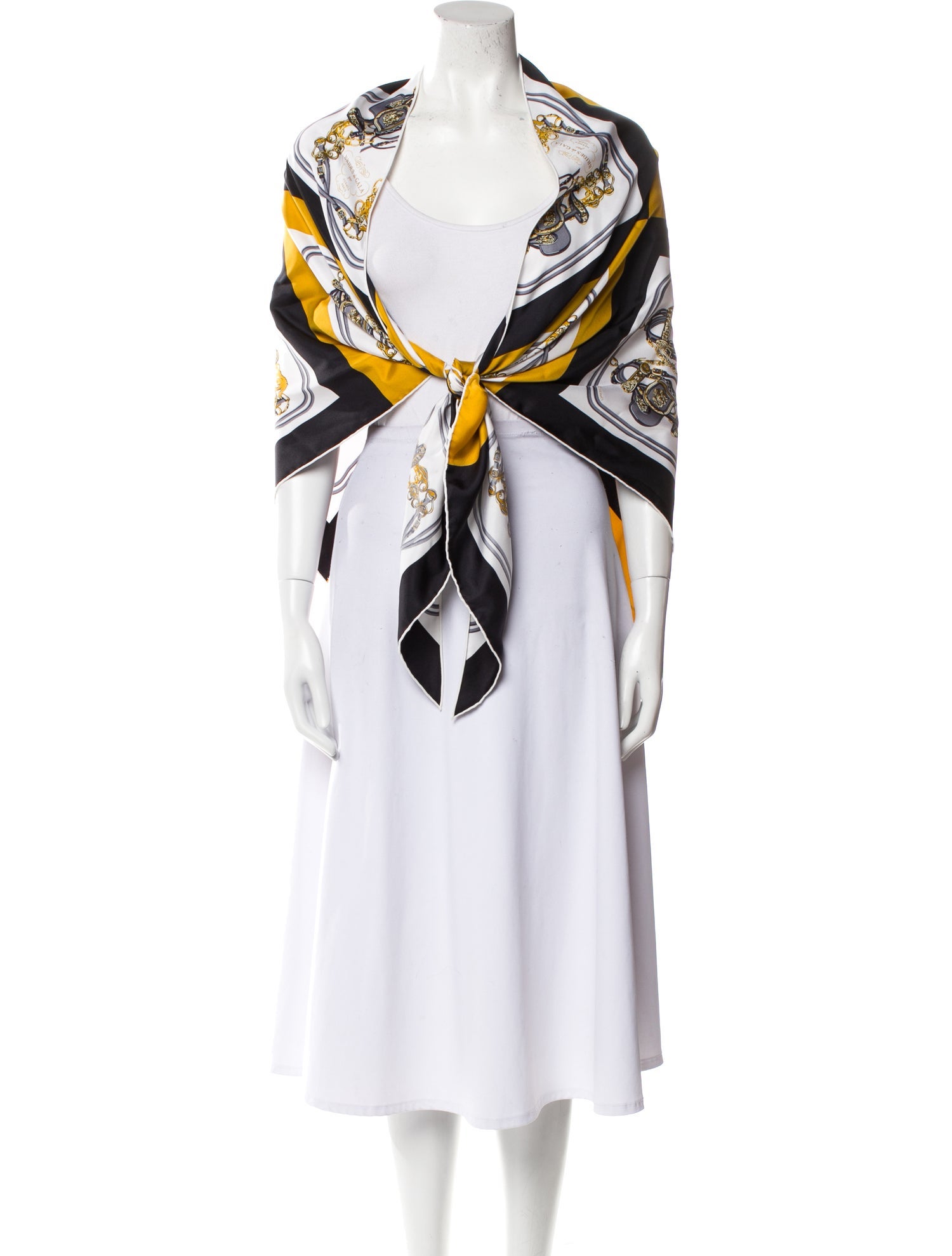 Hermès Mini Brides de Gala Giant Silk Triangle Silk Scarf