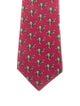 Hermès Silk Rabbit Pattern Print Tie