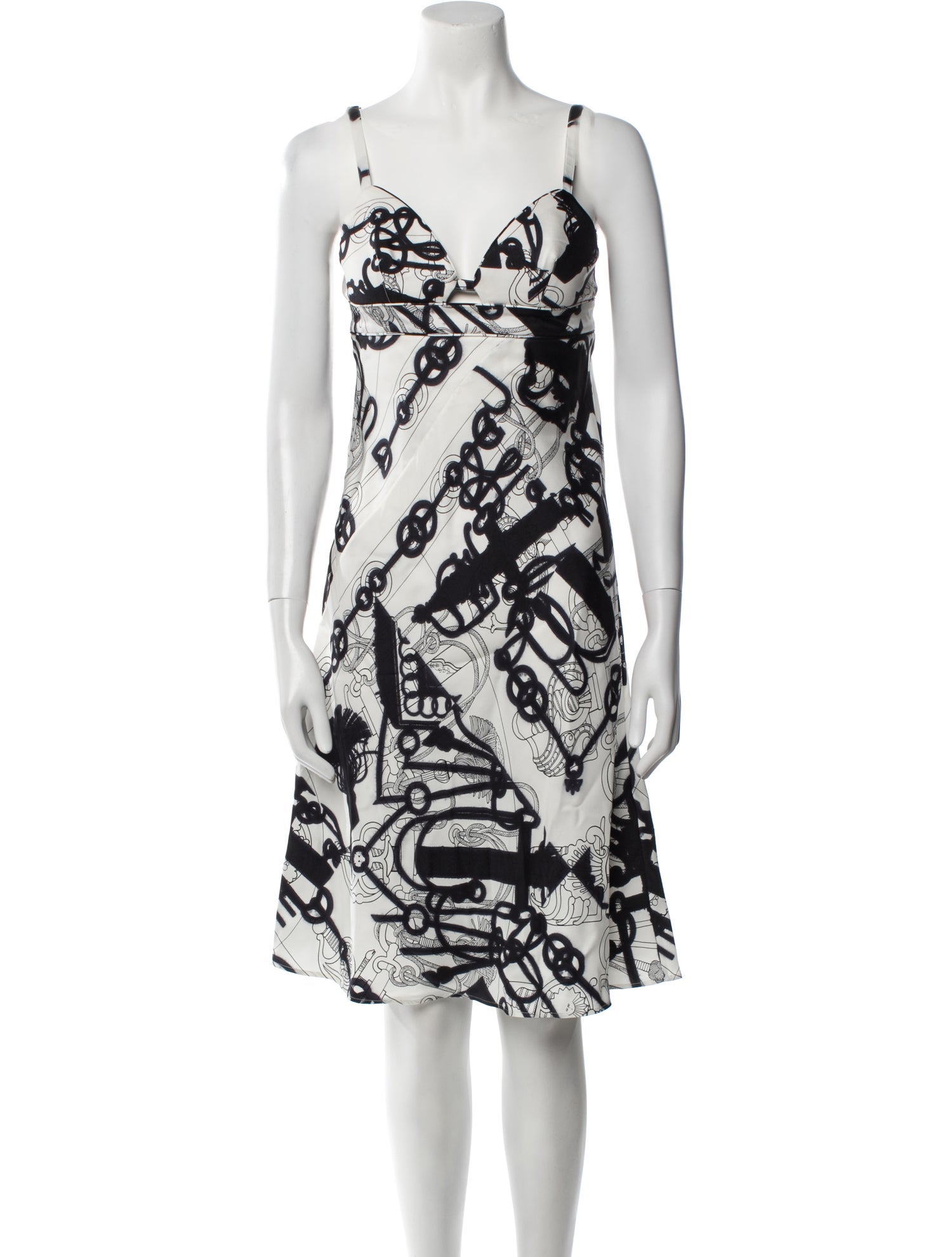 Hermès Silk Knee-Length Dress