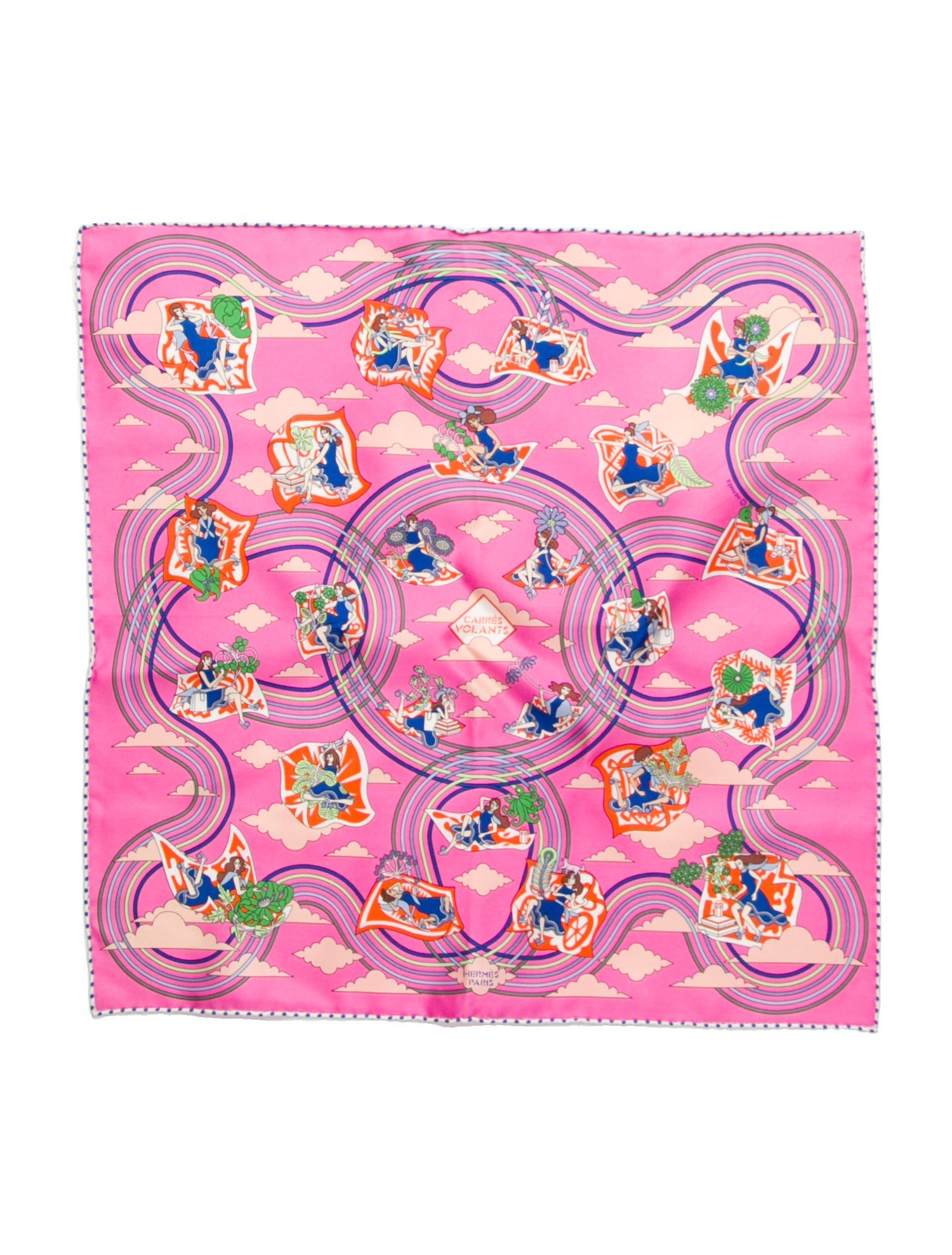 Hermès Carres Volants Silk Scarf w/ Tags
