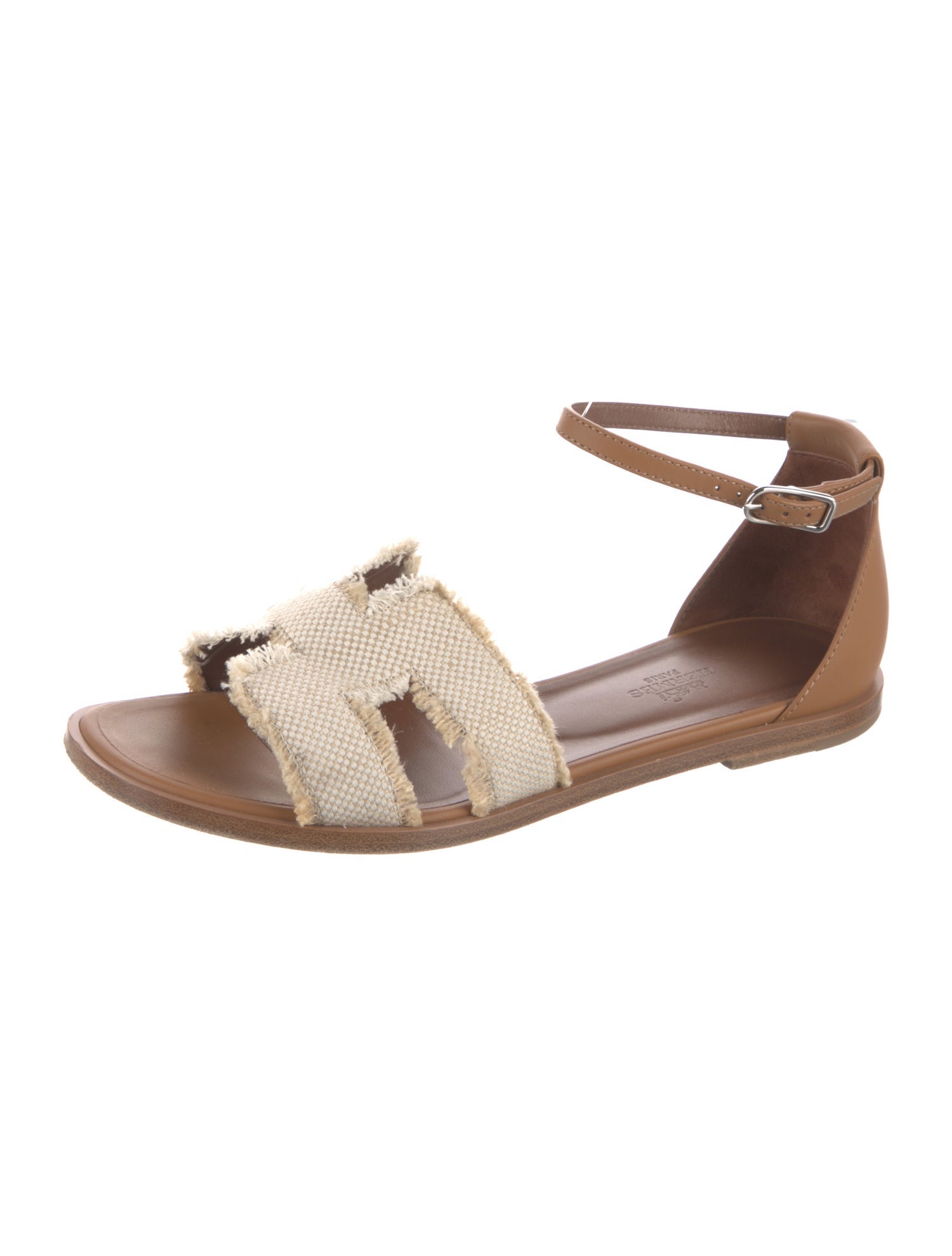 Hermès Santorini H Logo Sandals