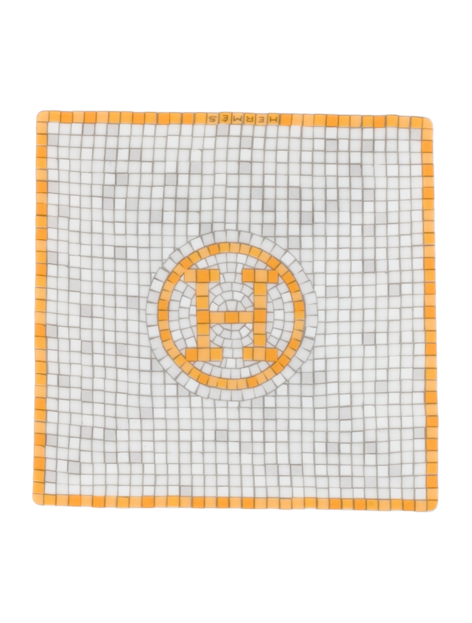 Hermès Mosaique au 24 Gold Square Dish