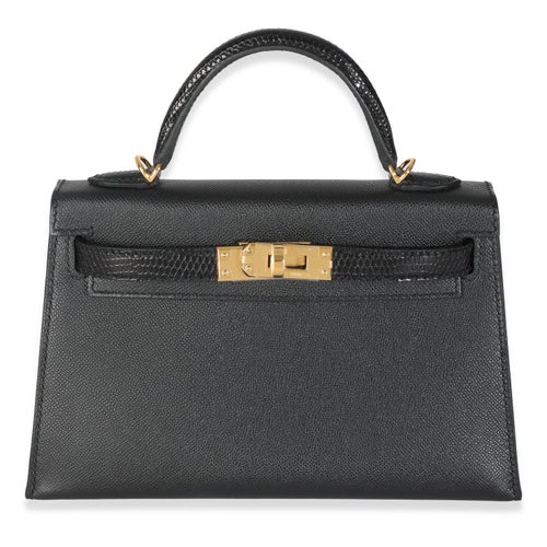 Hermès 2024 Madame & Lizard Mini Kelly II Touch Sellier 20