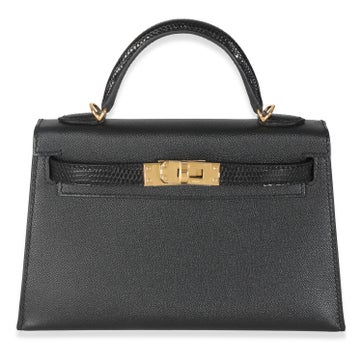 Hermès Handle Bags 2024 Madame & Lizard Mini Kelly II Touch Sellier 20