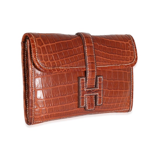 Hermès Niloticus Crocodile Jige 20