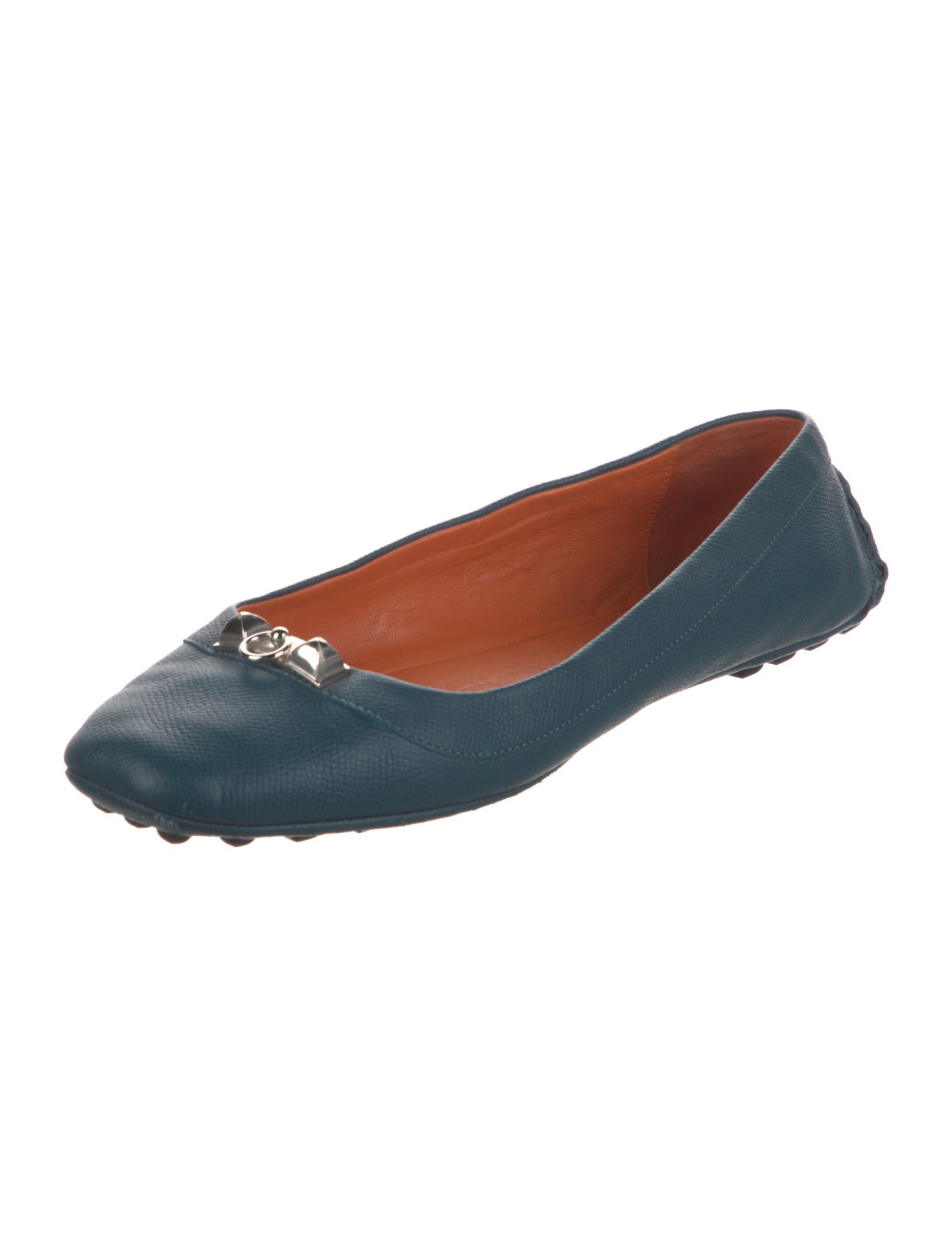 Hermès Liberty Leather Ballet Flats