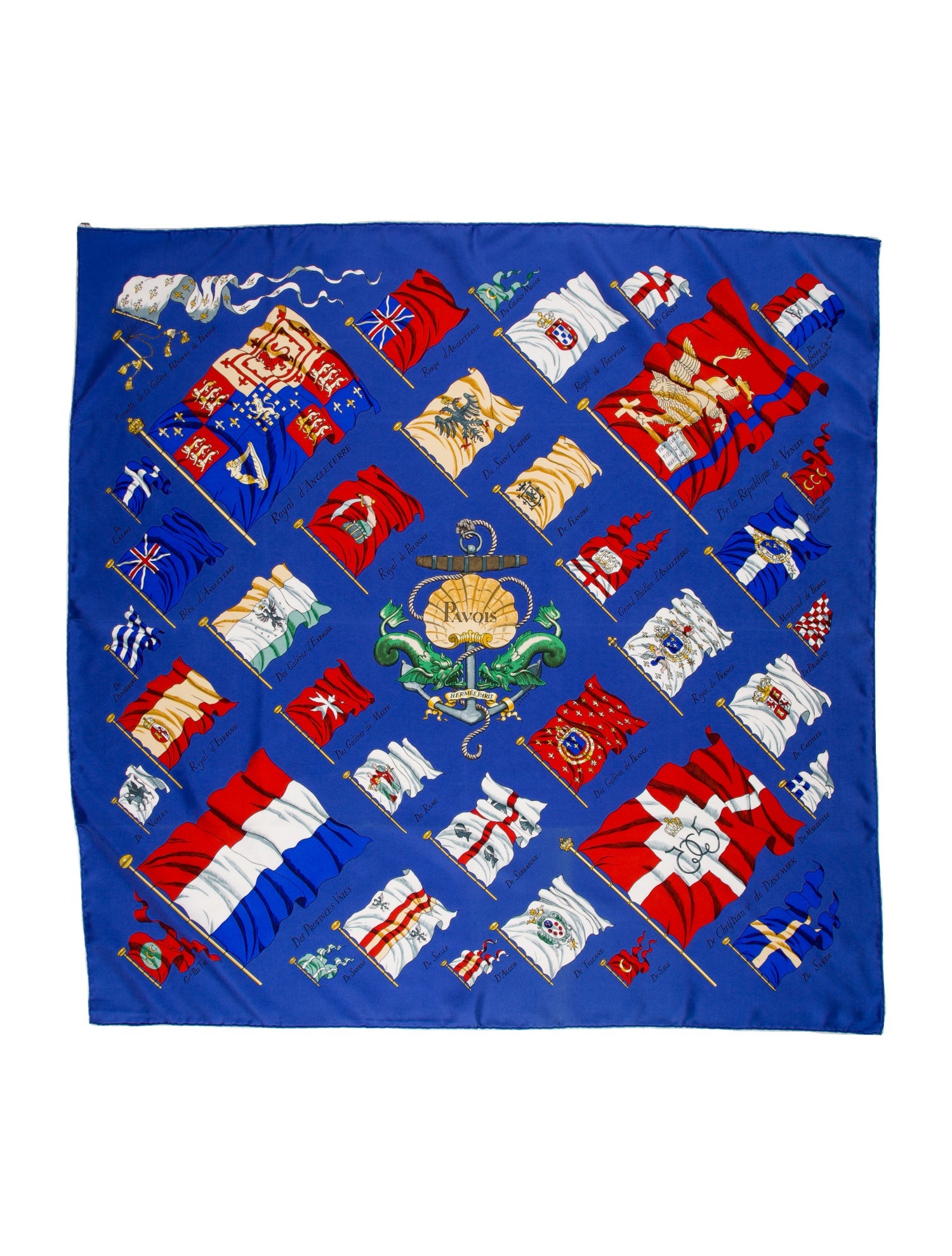 Hermès Pavois Silk Scarf
