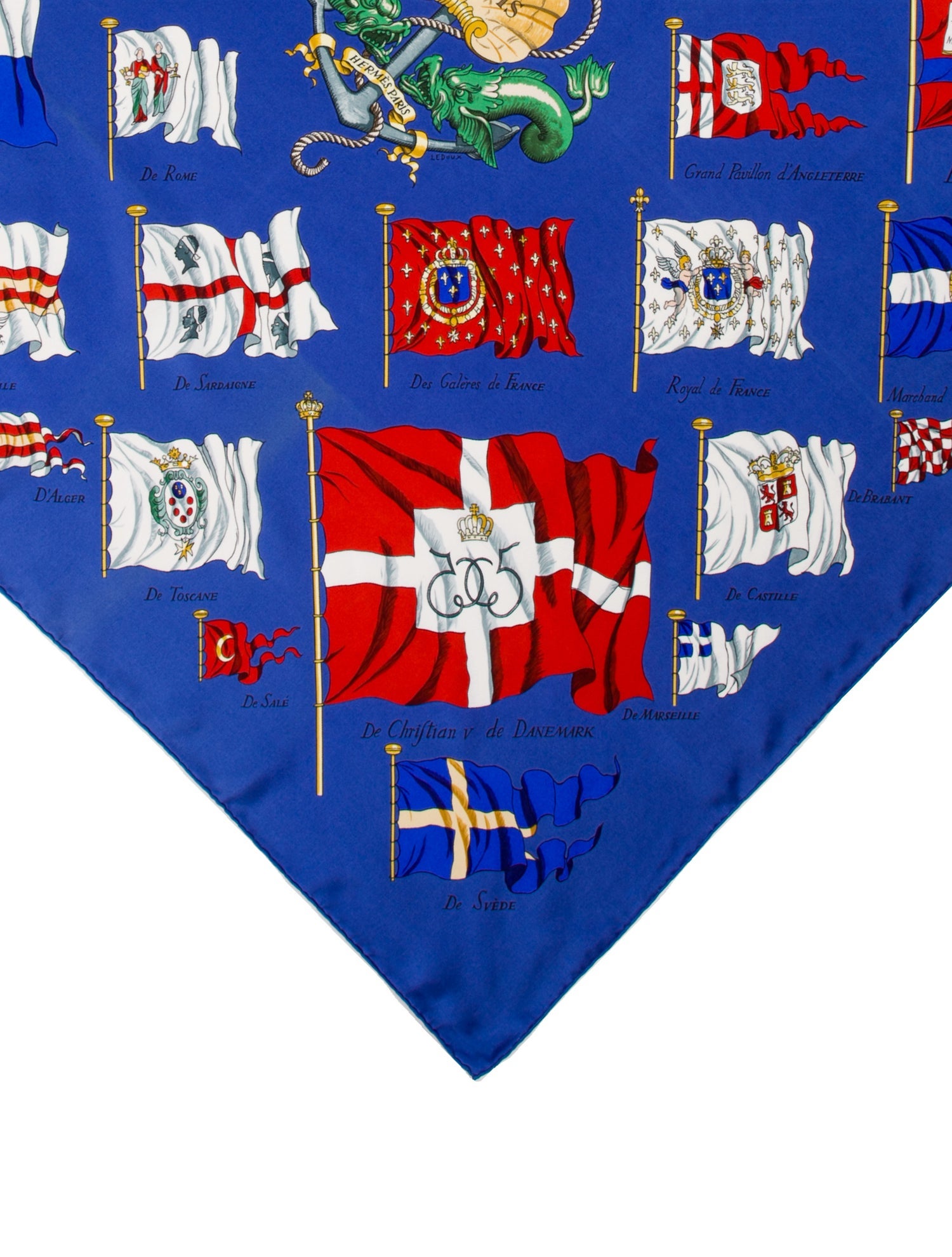 Hermès Pavois Silk Scarf