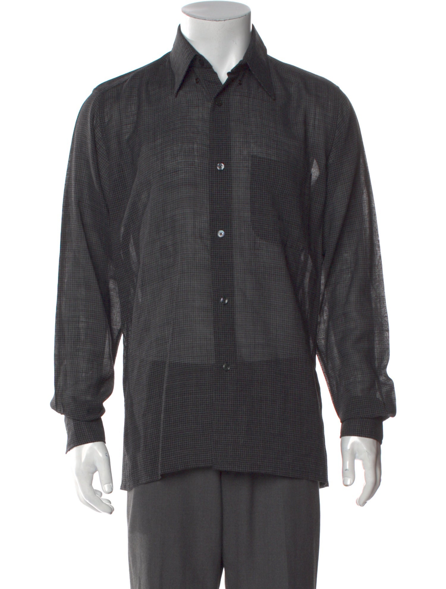 Hermès Vintage Wool Dress Shirt