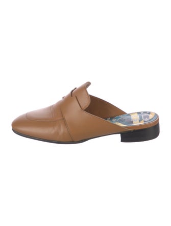 Hermès Catena Leather Mules