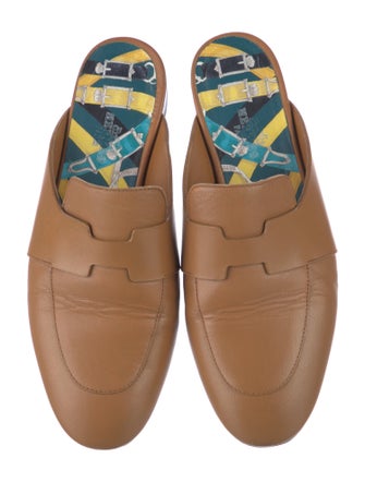 Hermès Catena Leather Mules