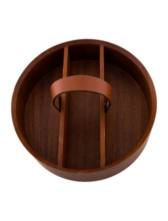 Hermès Wooden Round Tray
