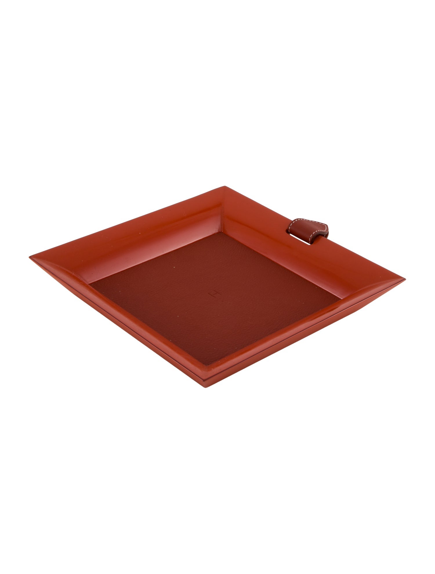 Hermès Lacquer Square Change Tray