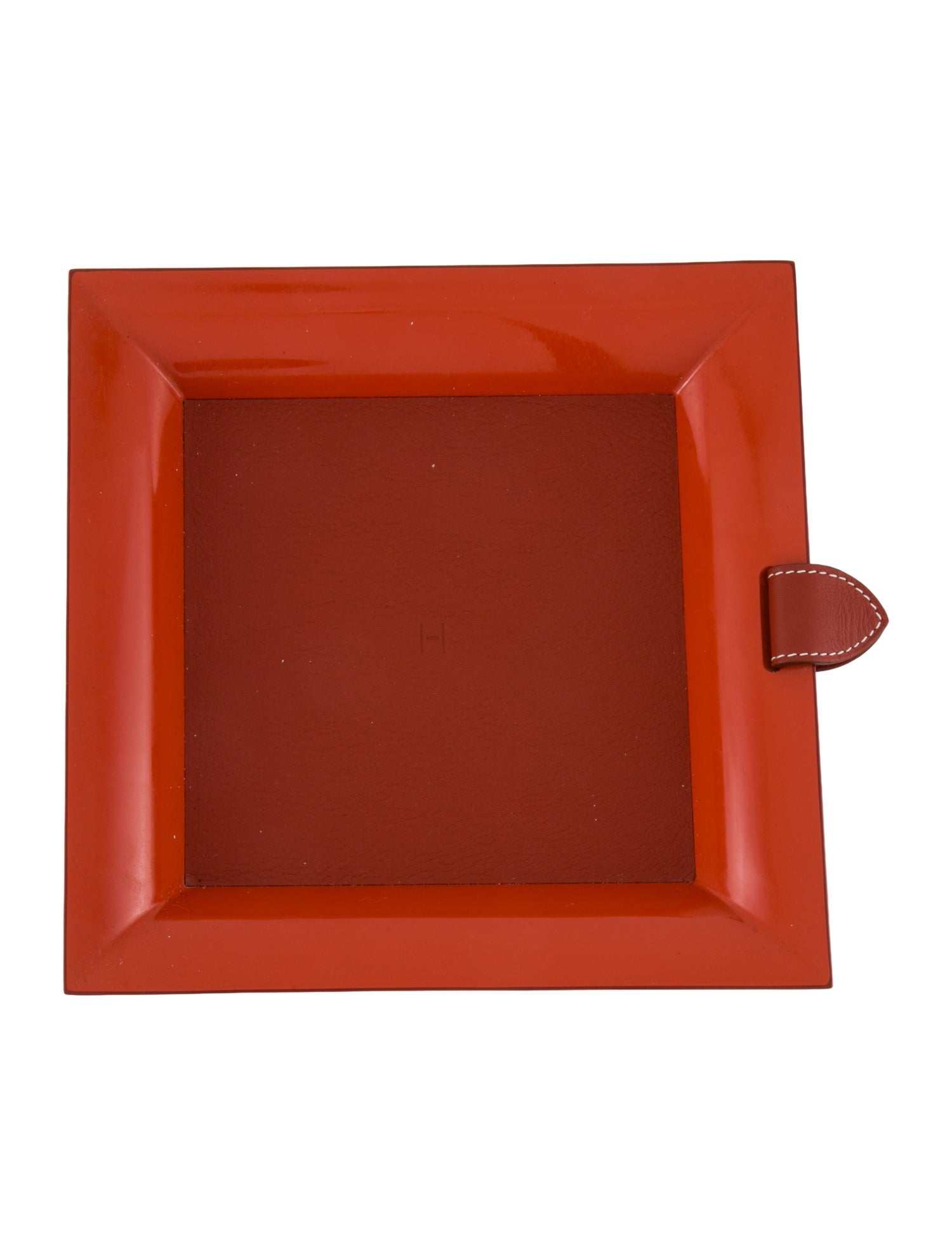Hermès Lacquer Square Change Tray