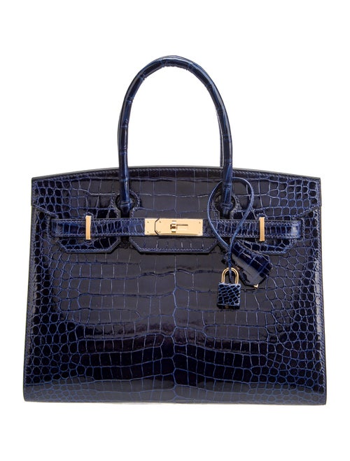 Hermès 2022 Shiny Porosus Crocodile Birkin Sellier 30