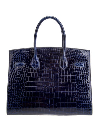 Hermès 2022 Shiny Porosus Crocodile Birkin Sellier 30