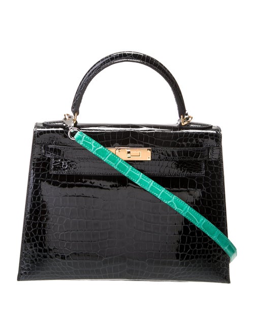 Hermès 2023 Shiny Niloticus Crocodile Kelly II Sellier 28