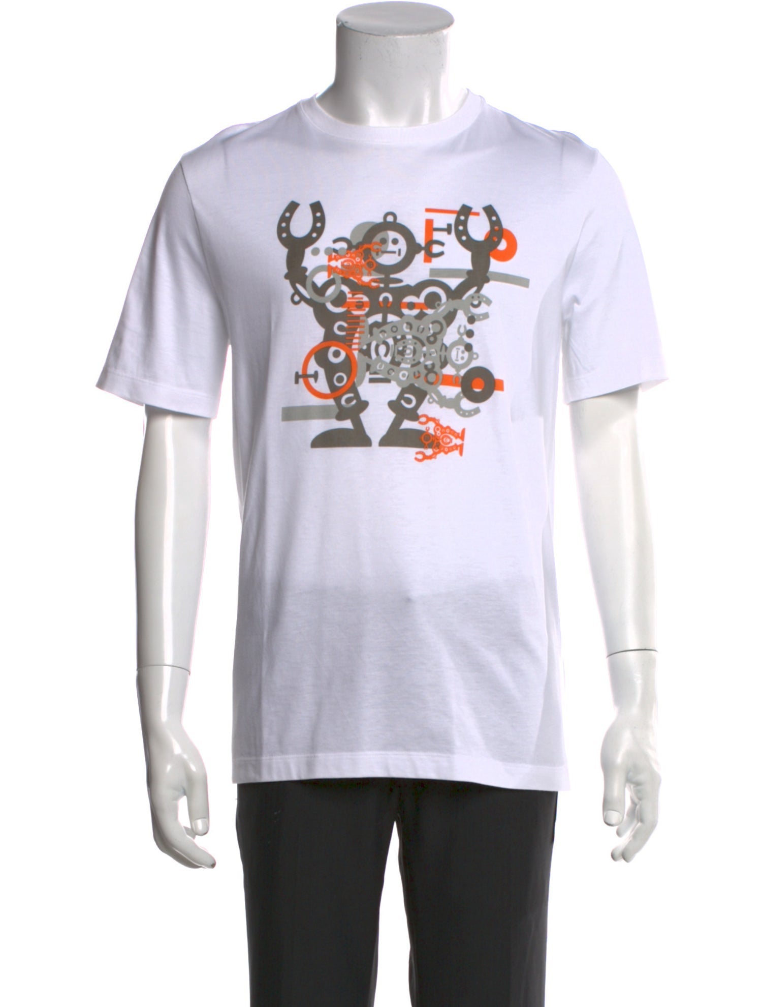 Hermès Graphic Print Crew Neck T-Shirt